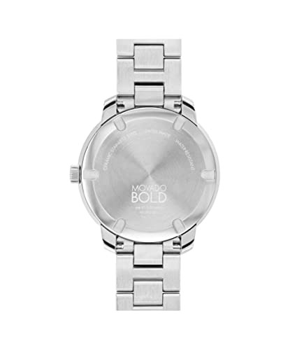 Movado 3600872 Bold Verso Women s Swiss Quartz Stainless Steel and Link Bracelet Watch, Color: Silver