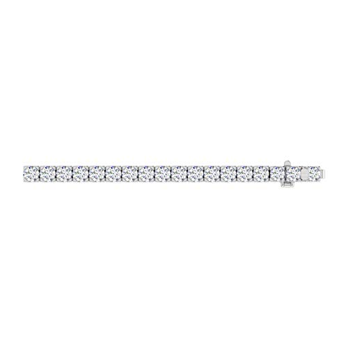 FINEROCK 8 to 12 Carat Diamond Tennis Bracelet in 14K Gold (7 Inch) - IGI Certified