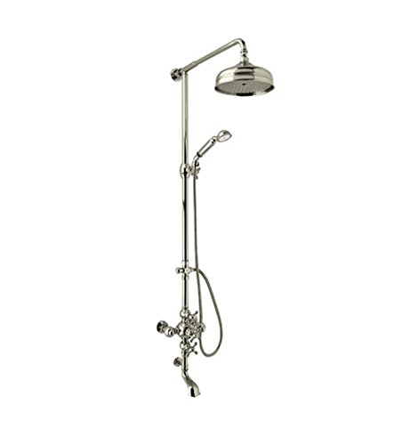 Rohl AC414L-IB Cisal Shower System with Exposed Thermostatic Valve, Shower Head, Inca Brass