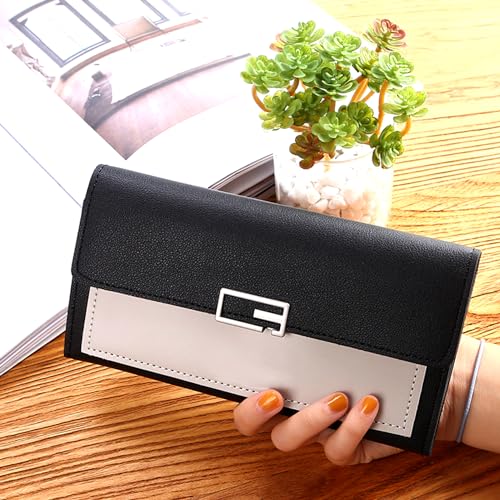 IFFANY Multi-Card Slot Wallet with Zipper 9 Card Slots for Coins and Cash Women s Wallet