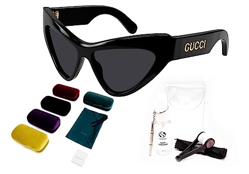 Gucci GG1294S Cat-Eye shape Women Sunglasses + Bundle with eSHADES Luxury Eyewear Kit