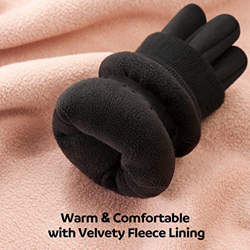 FREETOO Winter Gloves for Women, 2022 Stylish Double Locking Thermal Running Gloves, Warm Waterproof Touchscreen Driving Gloves