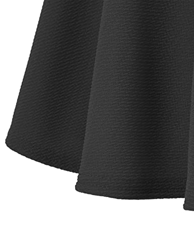 Urban CoCo Women s Basic Versatile Stretchy Flared Casual Mini Skater Skirt