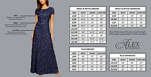 Alex Evenings Women s Long Sleeveless Cascade Ruffle Detail Dress with Front Slit