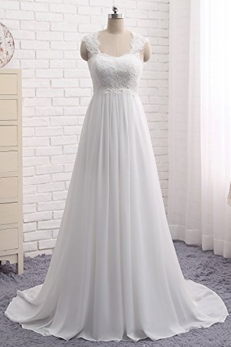 Wedding Dresses for Bride 2023 Sleeveless Lace Petite/Plus Size Bridal Gowns for Civil Wedding for Beach Wedding