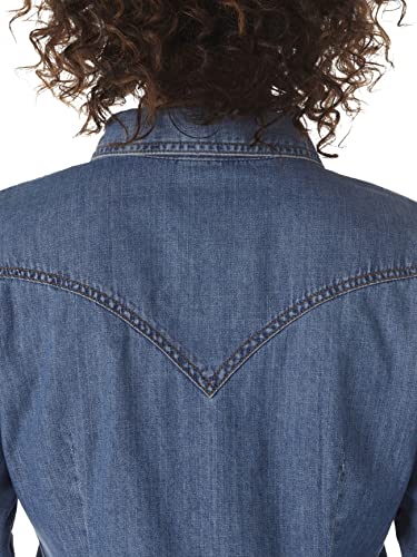 Wrangler Women s Retro Long Sleeve Western Denim Snap Shirt