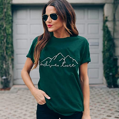 Women Mountain Adventure Workout Tanks Hiking Camping Graphic Athletic Sleeveless Funny Tee Tops