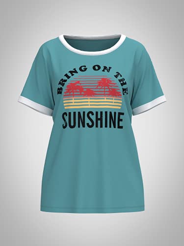 Nlife Bring On The Sunshine Graphic Long Sleeves Tees Blouses for Women Tops Sweaters for Women