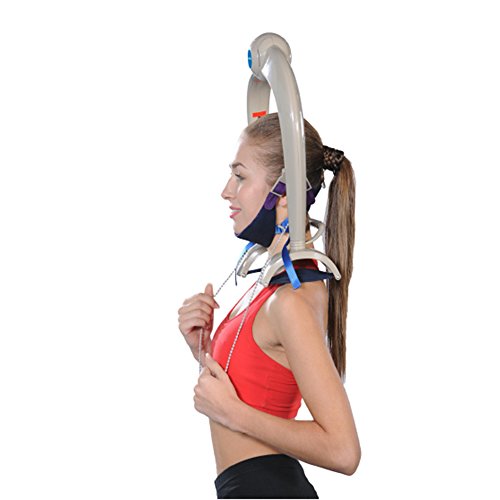 Aurora Health & Beauty Free Movement Cervical Traction Device for Shoulder & Neck, Shoulder & Spine Relief, 4 Lb