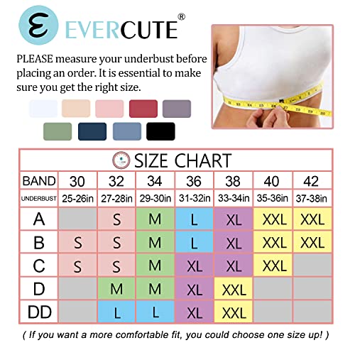 Evercute Cross Back Sport Bras Padded Strappy Criss Cross Cropped Bras for Yoga Workout Fitness Low Impact