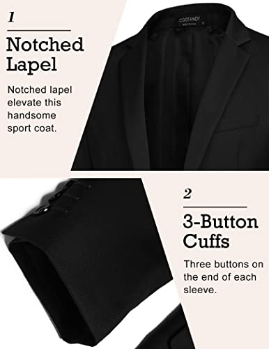 COOFANDY Mens Sport Coat Casual Blazer One Button Business Suit Jacket