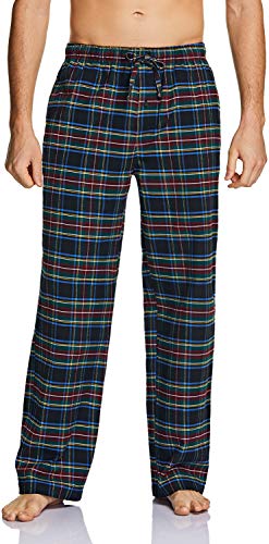 CQR Men s 100% Cotton Plaid Flannel Pajama Set, Brushed Soft Lounge & Sleep PJ Top & Bottom with Pockets