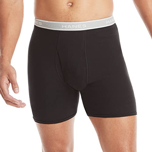 Hanes Boxer Briefs, Cool Dri Moisture-Wicking Underwear, Cotton No-Ride-up for Men, Multi-Packs Available