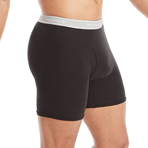 Hanes Boxer Briefs, Cool Dri Moisture-Wicking Underwear, Cotton No-Ride-up for Men, Multi-Packs Available