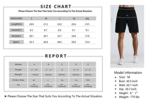 THE GYM PEOPLE Men s Lounge Shorts with Deep Pockets Loose-fit Jersey Shorts for Running,Workout,Training, Basketball