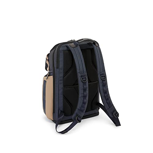 TUMI Alpha Bravo Nomadic Backpack - Laptop & Tablet Storage - Nylon Backpack with Leather Accents - Midnight Navy/Khaki