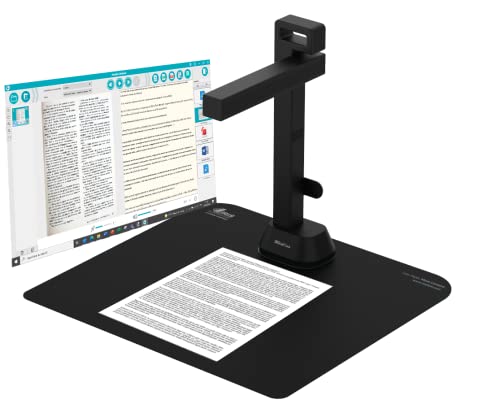 IRIScan Desk 6 Pro Dyslexic - Smart Portable Document Scanner, USB Book Scanner DYS with OCR Auto-Flatten & Deskew, Document Camera for Desktop/Laptop, Capture Size A3, Compatible with Windows