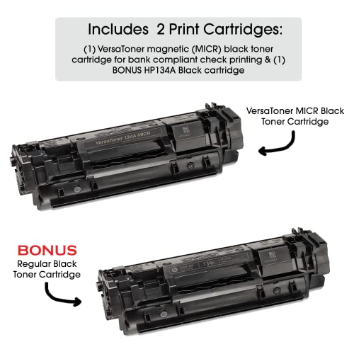 VersaCheck HP Laserjet M209 MXE MICR Printer X9 Platinum 5-User Printing Software Bundle