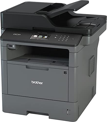 Brother Monochrome Laser Printer, Multifunction Printer and Copier, DCP-L5500DN, Flexible Network Connectivity, Duplex Printing, Mobile Printing & Scanning, Amazon Dash Replenishment Ready (Renewed)