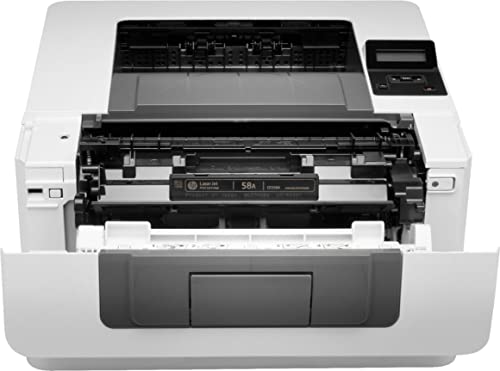 HP Laserjet Pro M404dn Single-Function Wired Monochrome Laser Printer, White - Print only - Ethernet only, 40 ppm, 1200 x 1200 dpi, Auto Duplex Printing, 8.5 x 14, 2-line LCD, Tillsiy Printer Cable