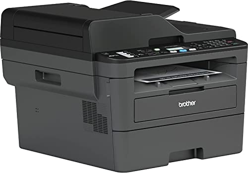 BROAGE NewBrother MFC-L2710DW All-in-One Wireless Monochrome Laser Printer - Print Copy Scan Fax - 32 ppm, 2400 x 600 dpi, 50-Sheet ADF, Auto 2-Sided Printing, Voice Activated, USB, WiFi, Ethernet