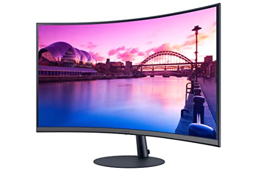 SAMSUNG 32-Inch S39C Series FHD Curved Gaming Monitor, 75Hz, AMD FreeSync, Game Mode, Advanced Eye Comfort, Frameless Display, Built in Speakers, Slim Metal Stand, LS32C394EANXGO, 2023, Black