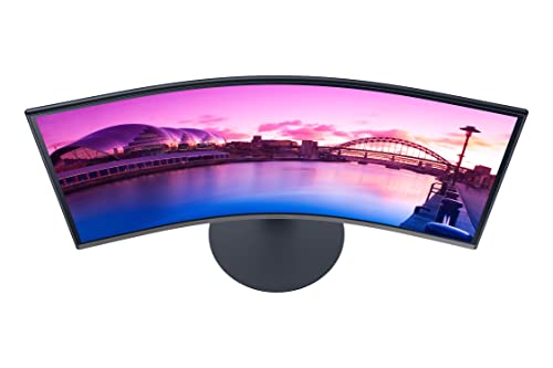 SAMSUNG 32-Inch S39C Series FHD Curved Gaming Monitor, 75Hz, AMD FreeSync, Game Mode, Advanced Eye Comfort, Frameless Display, Built in Speakers, Slim Metal Stand, LS32C392EANXGO, 2023, Black