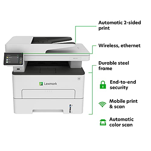 Lexmark MB2236i Black and White All-in-One Printer with Touchscreen, Laser Device with Wireless Networking, Duplex Printing, Mobile-Friendly & Cloud Connection (3-Series)