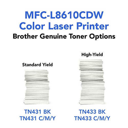 Brother Printer MFCL8610CDW Business Color Laser All-in-One with Duplex Printing and Wireless Networking