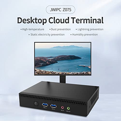 JWIPC Mini Computer with Intel Celeron N5095 Quad Cores Processor, Mini Desktop Computer DDR4 RAM 4GB SSD 128G, Gigabit Ethernet/Support 3 Displays HDMI, VGA, DP, Mini PC for Office/Home