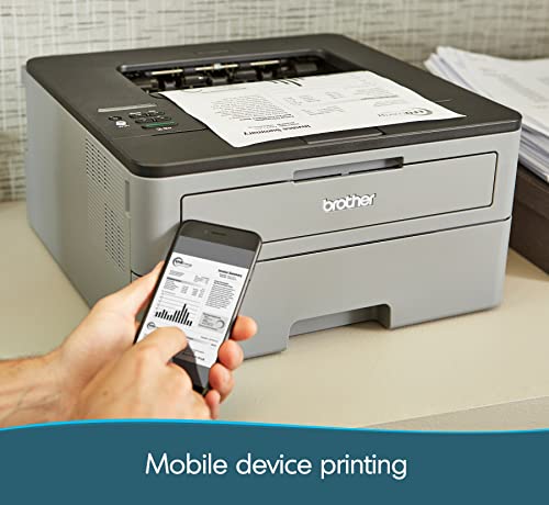 Brother Compact Monochrome Laser Printer, HL-L2350DW, Wireless Printing, Duplex Two-Sided Printing, Refresh Subscription and Amazon Dash Replenishment Ready