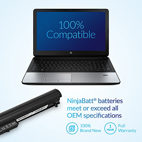 NinjaBatt 776622-001 HP Laptop Battery for LA03DF LA04 15-F272WM 15-F233WM 15-F211WM 752237-001 728460-001 15-F162DX 15-F039WM 15-N210DX 15-F100DX 15-F010DX - High Performance