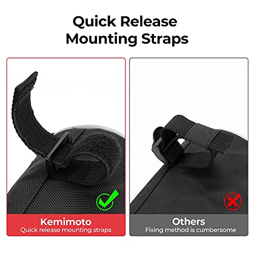 kemimoto Motorcycle Handlebar Bag Motorcycle Small Bag with Shoulder Strap Motorcycle Accessories Bag Motorcycle Barrel Bag Ruckus Bag Motorcycle Roll Bag For Mini Bike Touring Adventure UTV Scooter