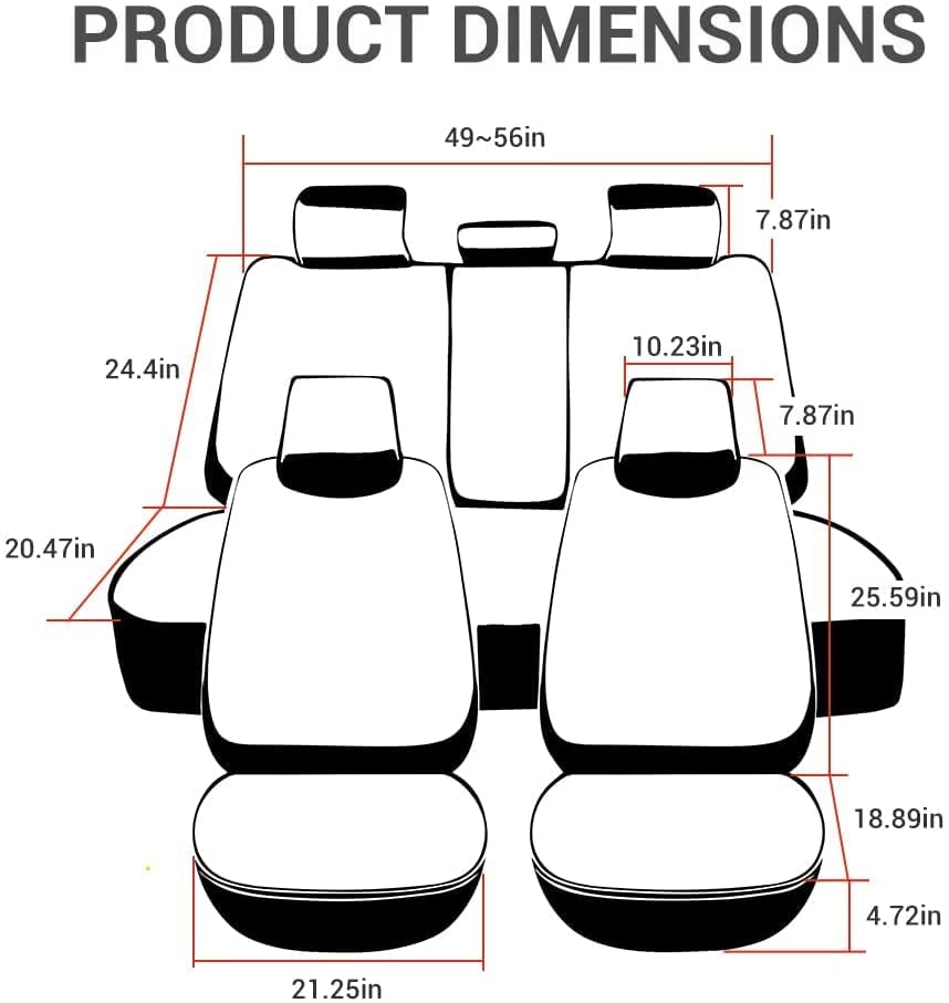 Tartuten Seat Covers for Car Luxury Fauxleather Car Seat Coves Full Set Front and Rear Automotive Vehicle Cushion Protector Comfortable Universal for 5 Seats Vehicle Year Round Use（Beige）