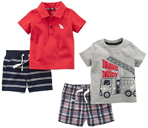 Simple Joys by Carter s Baby Boys  4-Piece Playwear Set