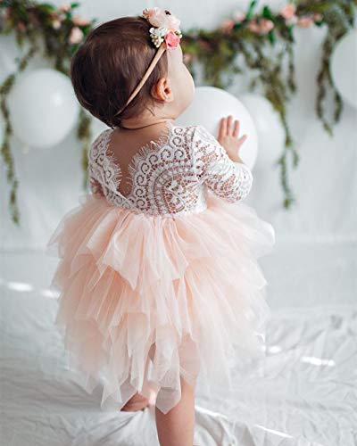 2Bunnies Girl Peony Lace Back A-Line Tiered Tutu Tulle Party Flower Girl Dress