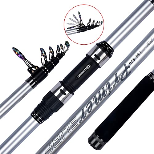 GHGHF Surf Rod 5.3/5.0/4.5/4.2/4.05/3.9m Telescopic Fishing Trip Spinning Power 60-200g Casting Surf Rod Coastal Casting Rod