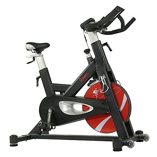 Sunny Health & Fitness Evolution Pro Magnetic Belt Drive Indoor Exercise Cycling Bike