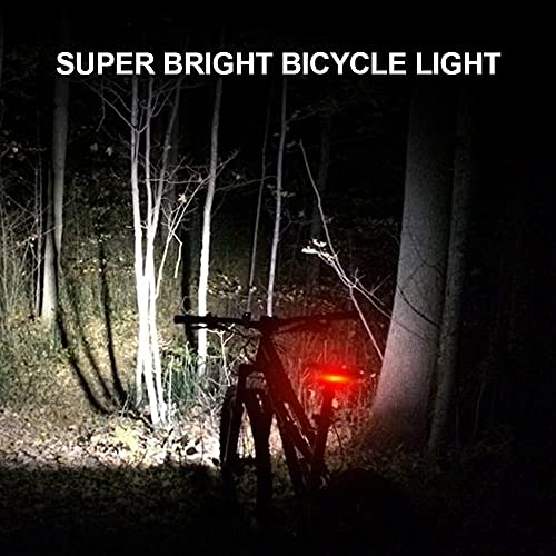 1200 Lumens Bike Lights Front and Back,USB Rechargeable Bicycle Lights,Super Bright 3 LED Bike Lights for Night Riding,Bike Headlight with Power Bank Function,IPX5 Waterproof,3+5 Light Modes