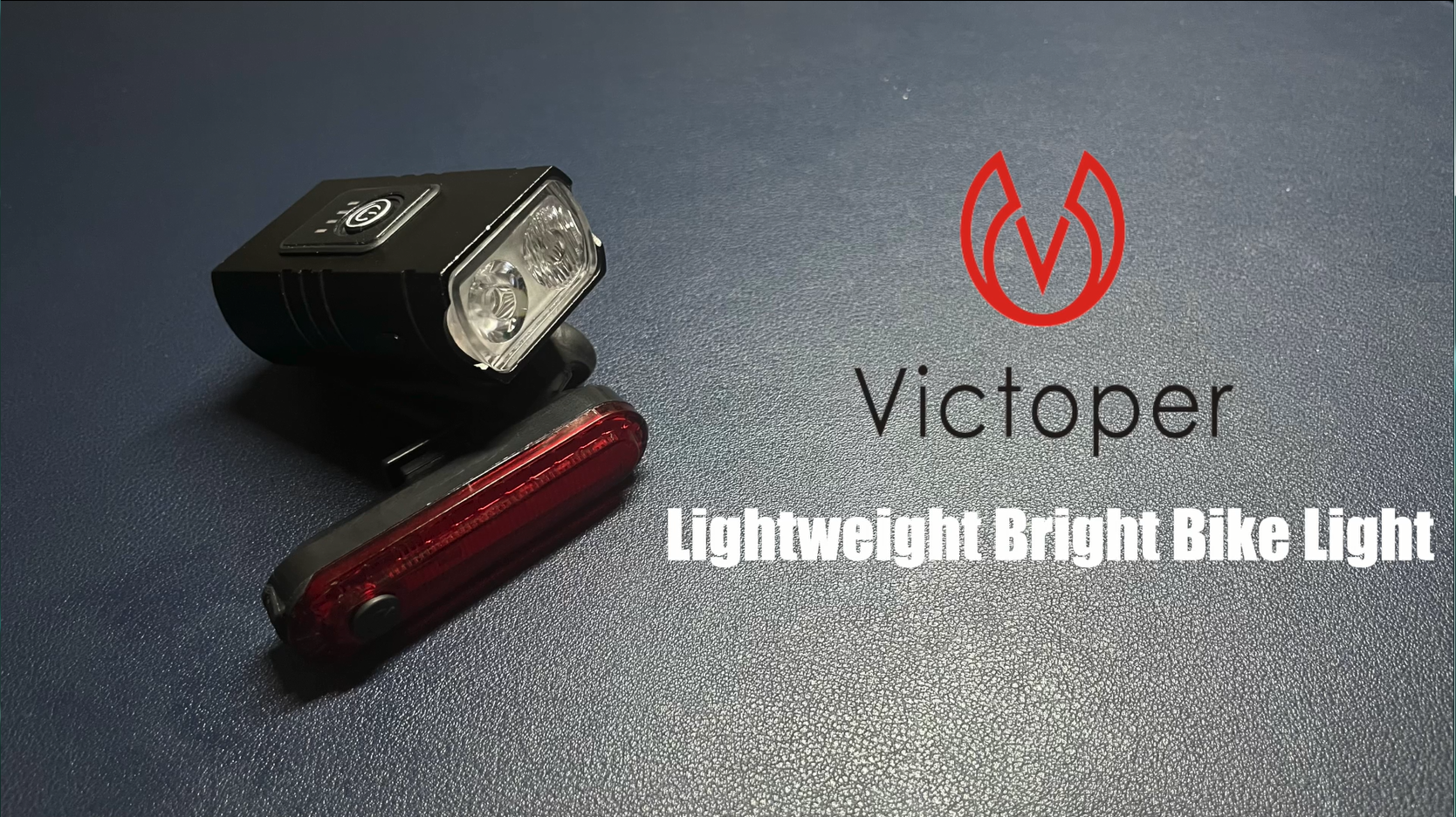 Victoper Bike Light, High Lumens Super Bright Bicycle Light, 6+4 Modes USB Rechargeable Bike Headlight & Tail Light Set, Waterproof Safety Bike Front & Rear Light for Road, Mountain, Night Riding