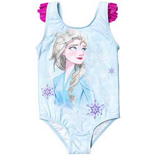 Disney Frozen Elsa Anna Swimsuit Set: Rash Guard Bikini Skirt One-Piece