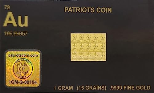 1 Gram Pure Gold Bullion Bar Divides to One Grain Bars .9999 Fine Gold Snaps Apart to Individual 1 Grain Ingots (15)