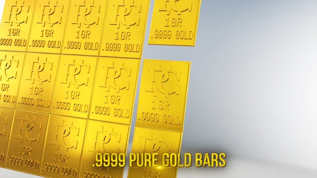 1 Gram Pure Gold Bullion Bar Divides to One Grain Bars .9999 Fine Gold Snaps Apart to Individual 1 Grain Ingots (15)