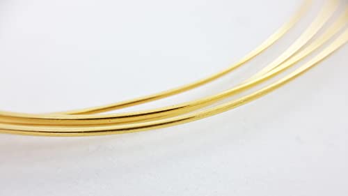 22 Gauge 99.99% Pure 24K Solid Yellow Gold Wire Round 1/4 Hard 1 Foot by CRAFT WIRE