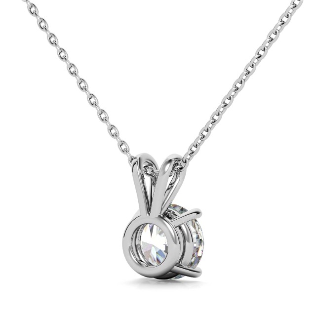 The Diamond Deal 1/4 Carat - 5 Carat | IGI Certified Lab Grown Diamond Pendant Necklace For Women | 14K White, Yellow Or Rose Gold | Lab Created Solitaire Lab-Grown Diamond Pendant Necklace