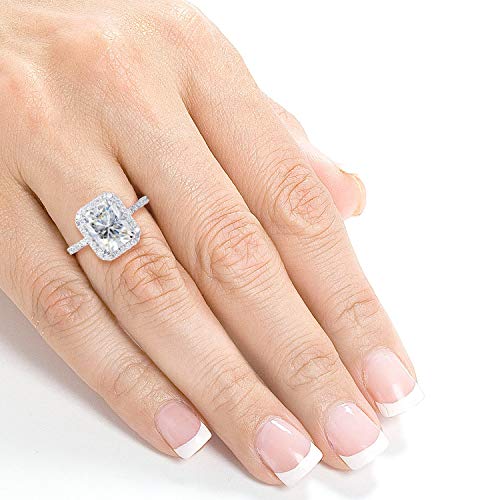 Kobelli Radiant-cut Moissanite Engagement Ring 3 CTW 14k White Gold