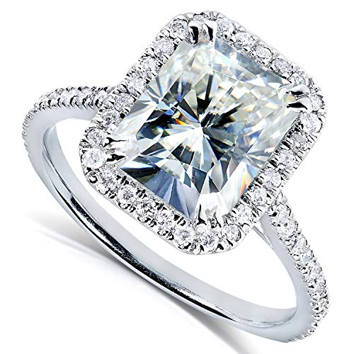 Kobelli Radiant-cut Moissanite Engagement Ring 3 CTW 14k White Gold