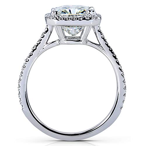 Kobelli Radiant-cut Moissanite Engagement Ring 3 CTW 14k White Gold