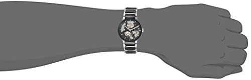 Rado Men s Centrix Open Heart Swiss Automatic Watch, Black/Stainless (R30178152)