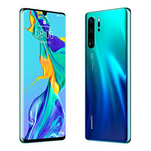 Huawei P30 Pro 128GB+8GB RAM (VOG-L29) 40MP LTE Factory Unlocked GSM Smartphone (International Version, No Warranty in the US) (Aurora)